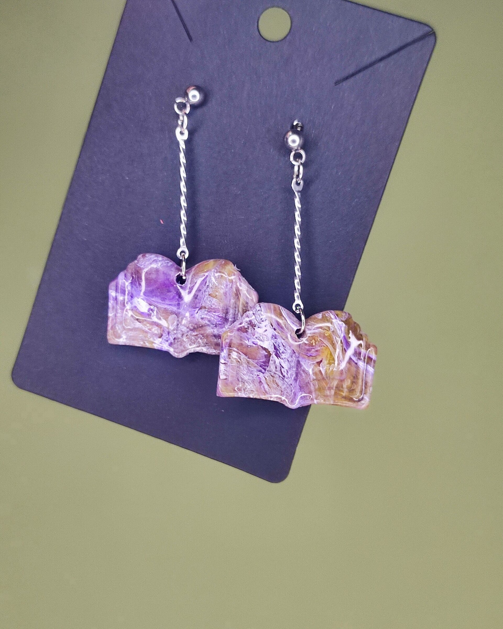 Pendientes Página Púrpura - 2