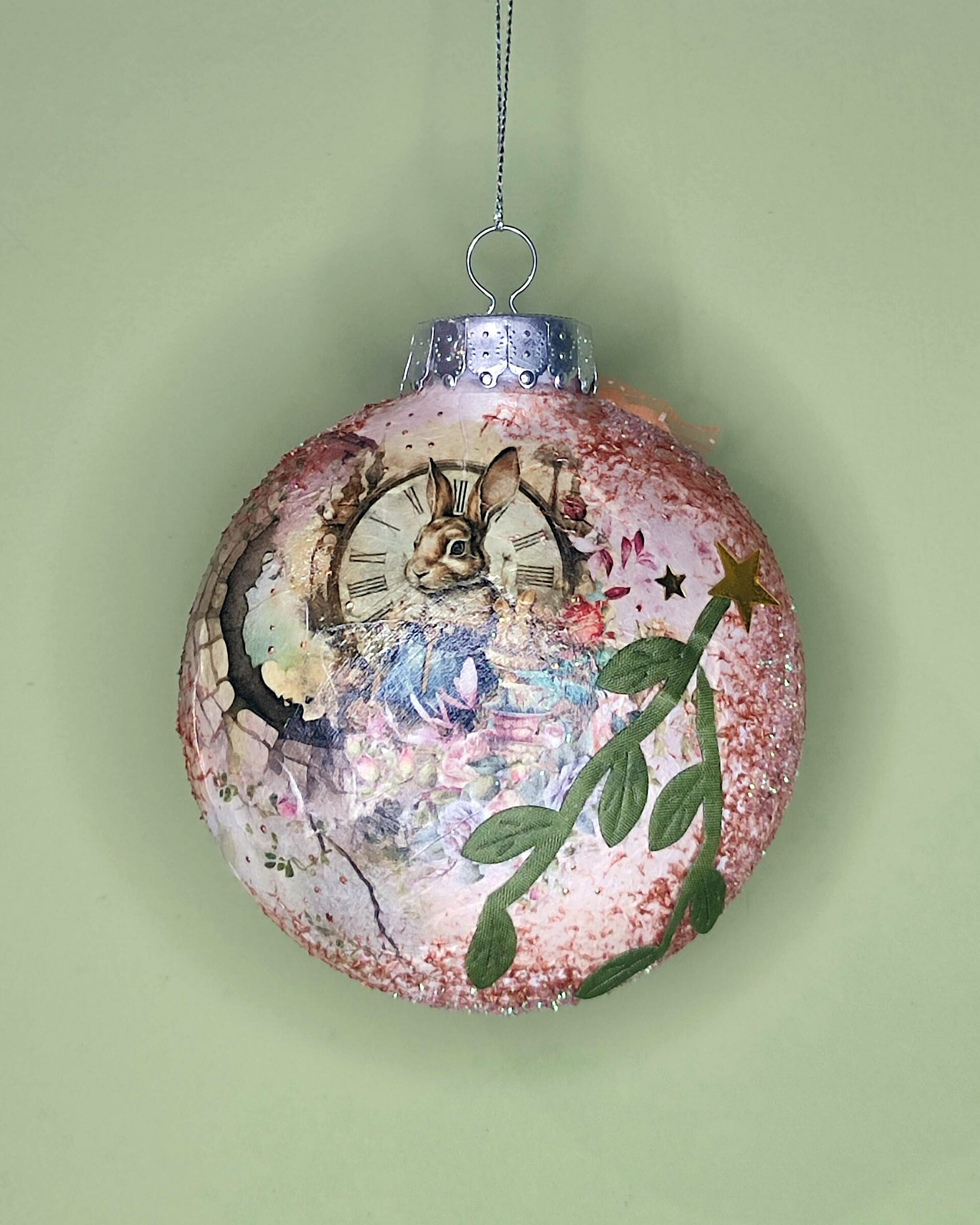 Bola de navidad Alicia (naranja) - 4