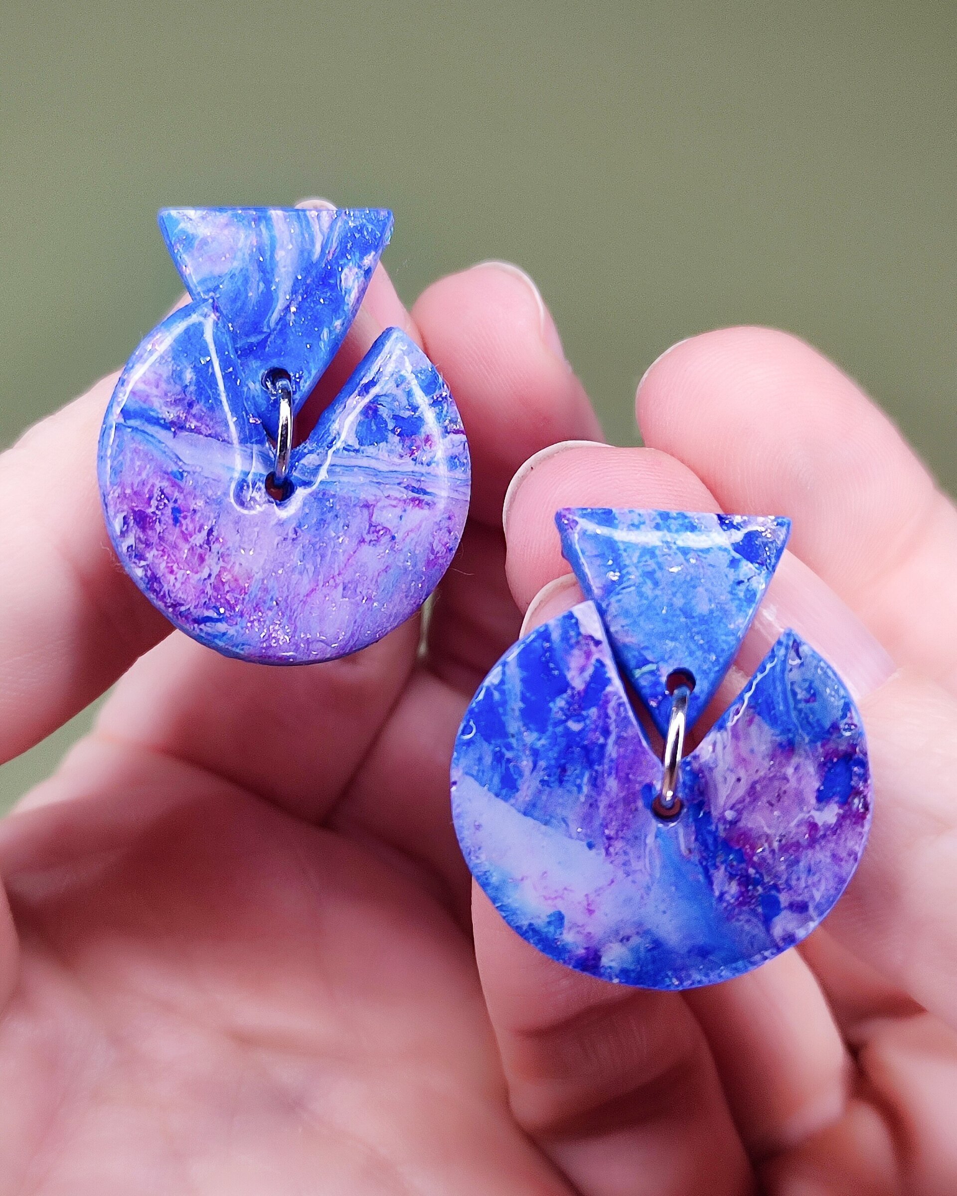 Pendientes comecocos azules - 2