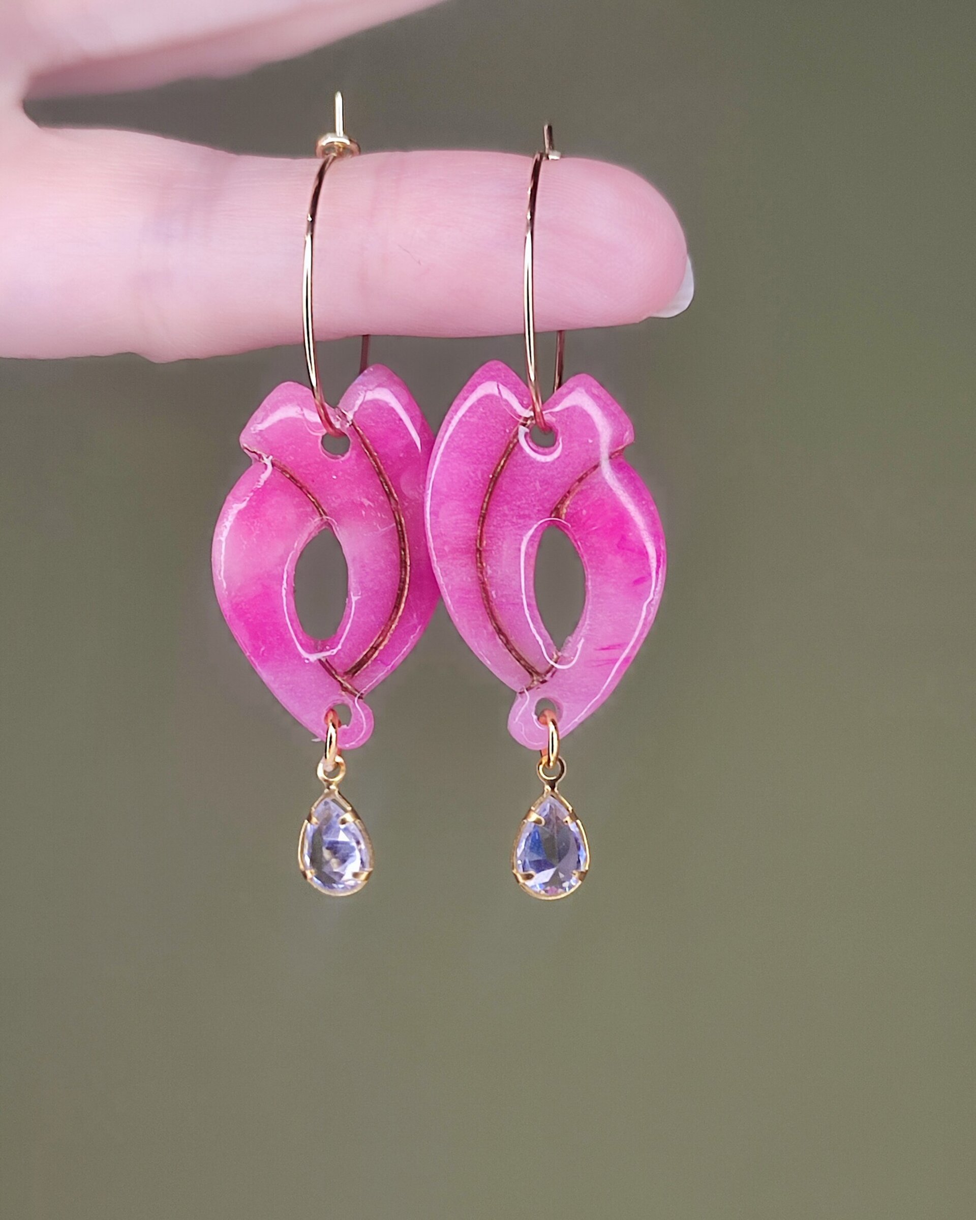 Pendientes Arco Brillante - 1