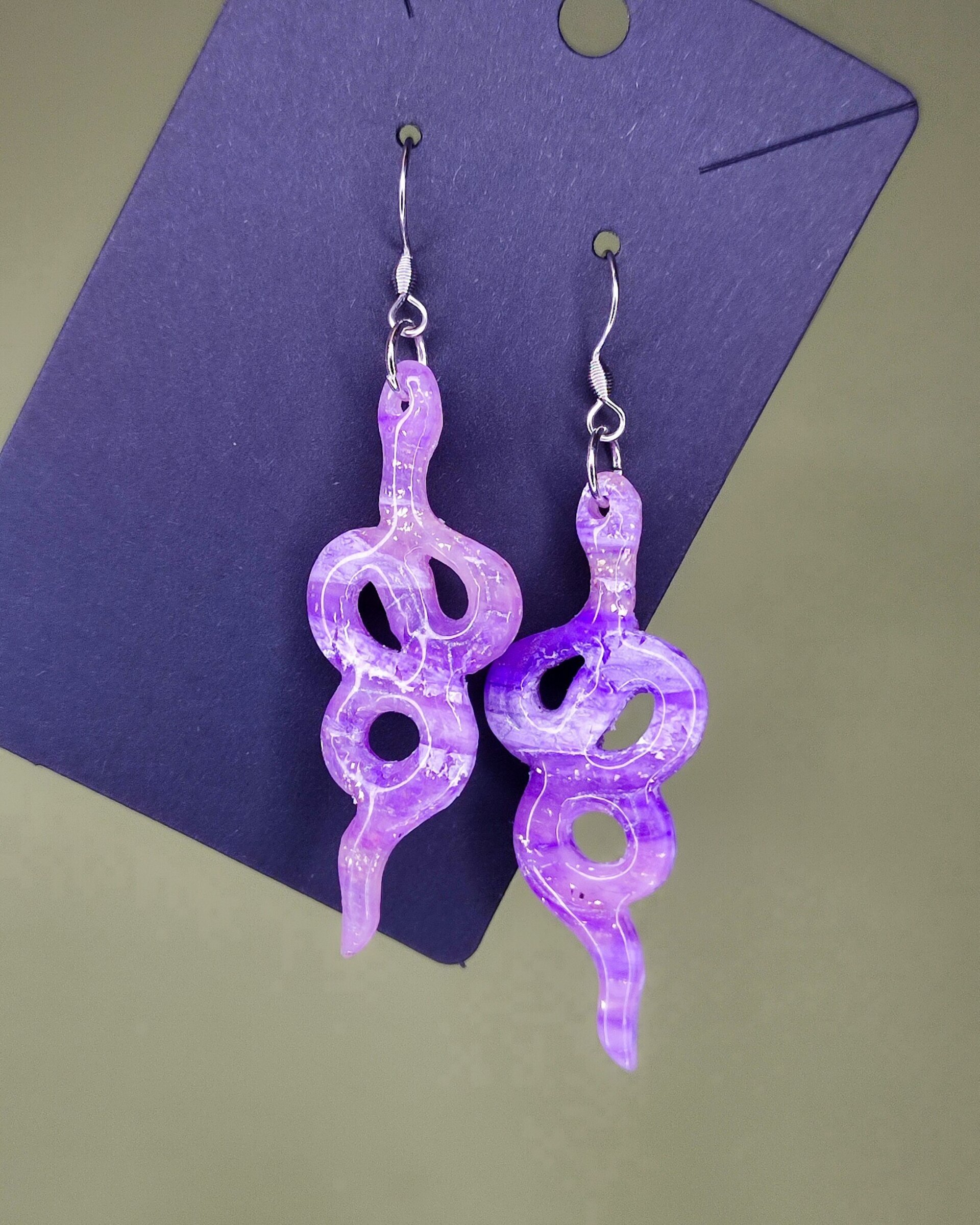 Pendientes Serpens Malva - 1