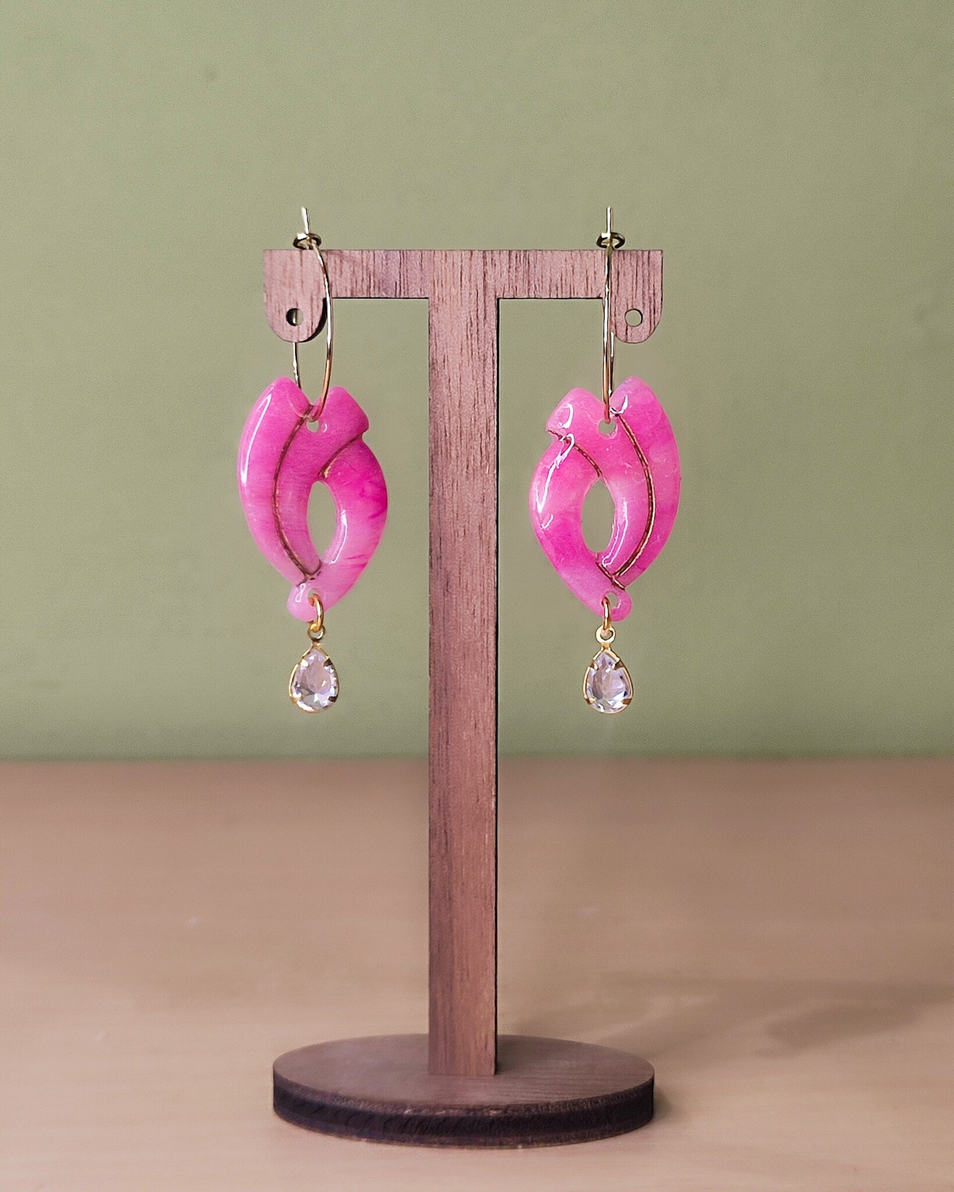 Pendientes Arco Brillante - 2