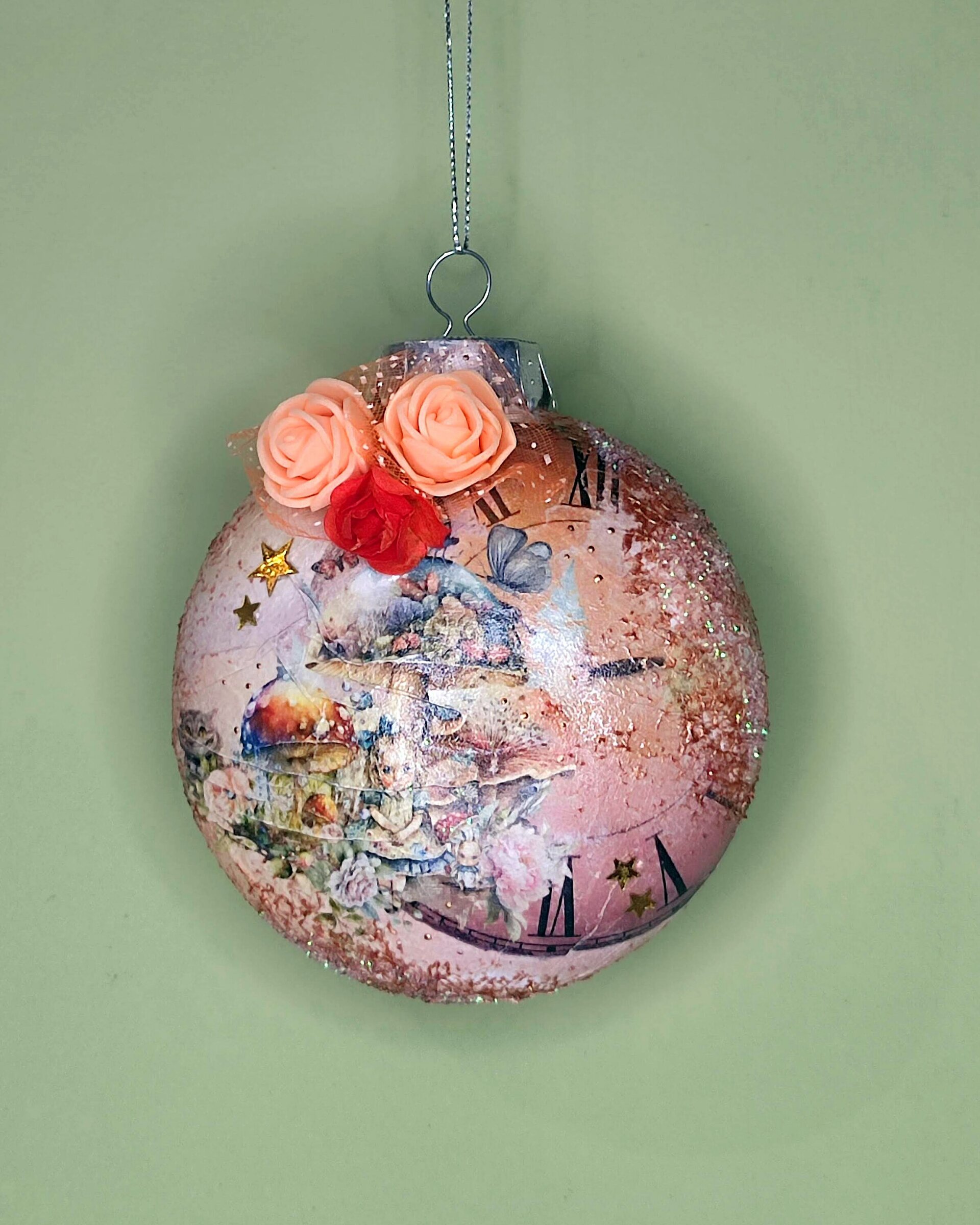 Bola de navidad Alicia (naranja) - 2