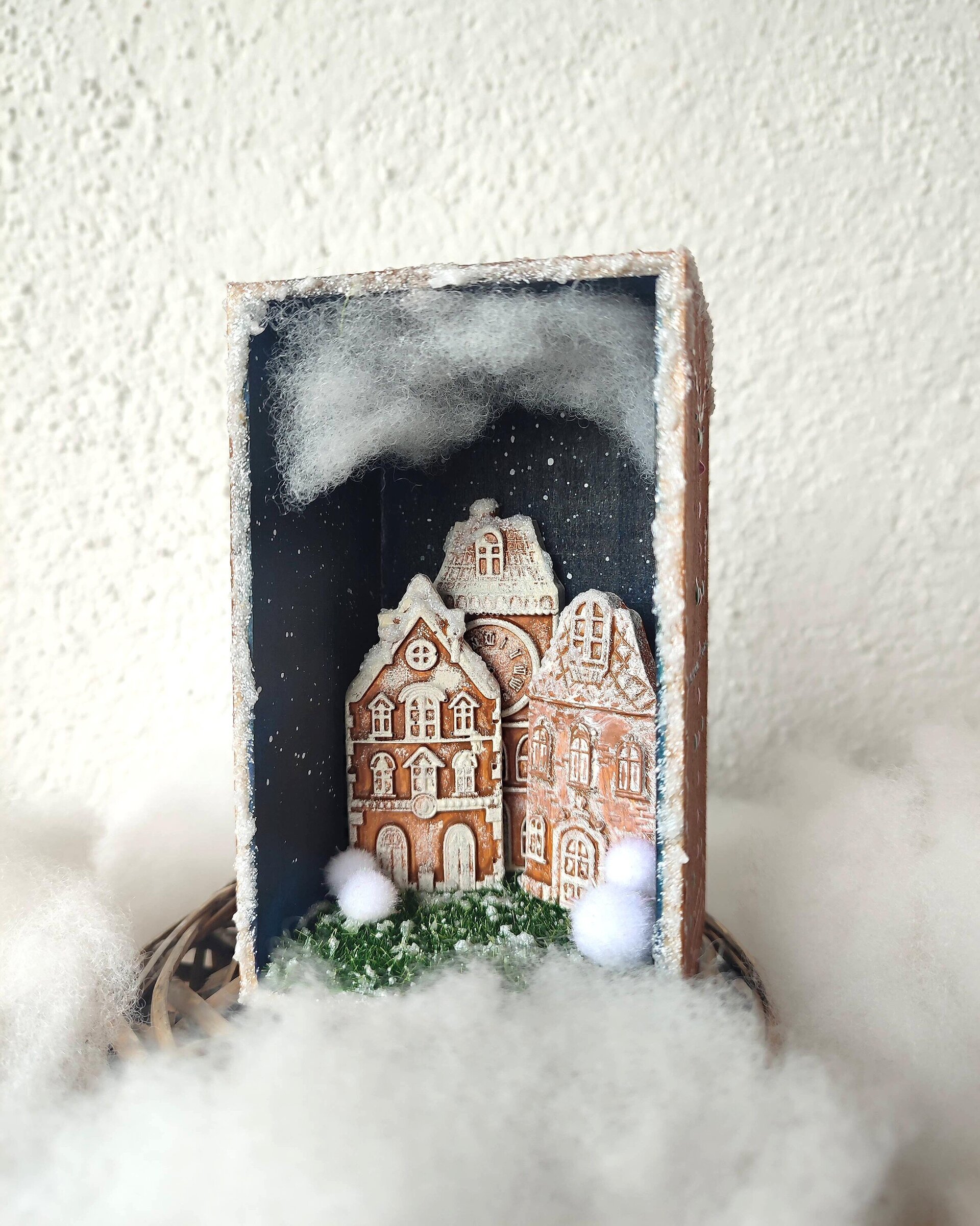 Shadow box casitas de jengibre - 2