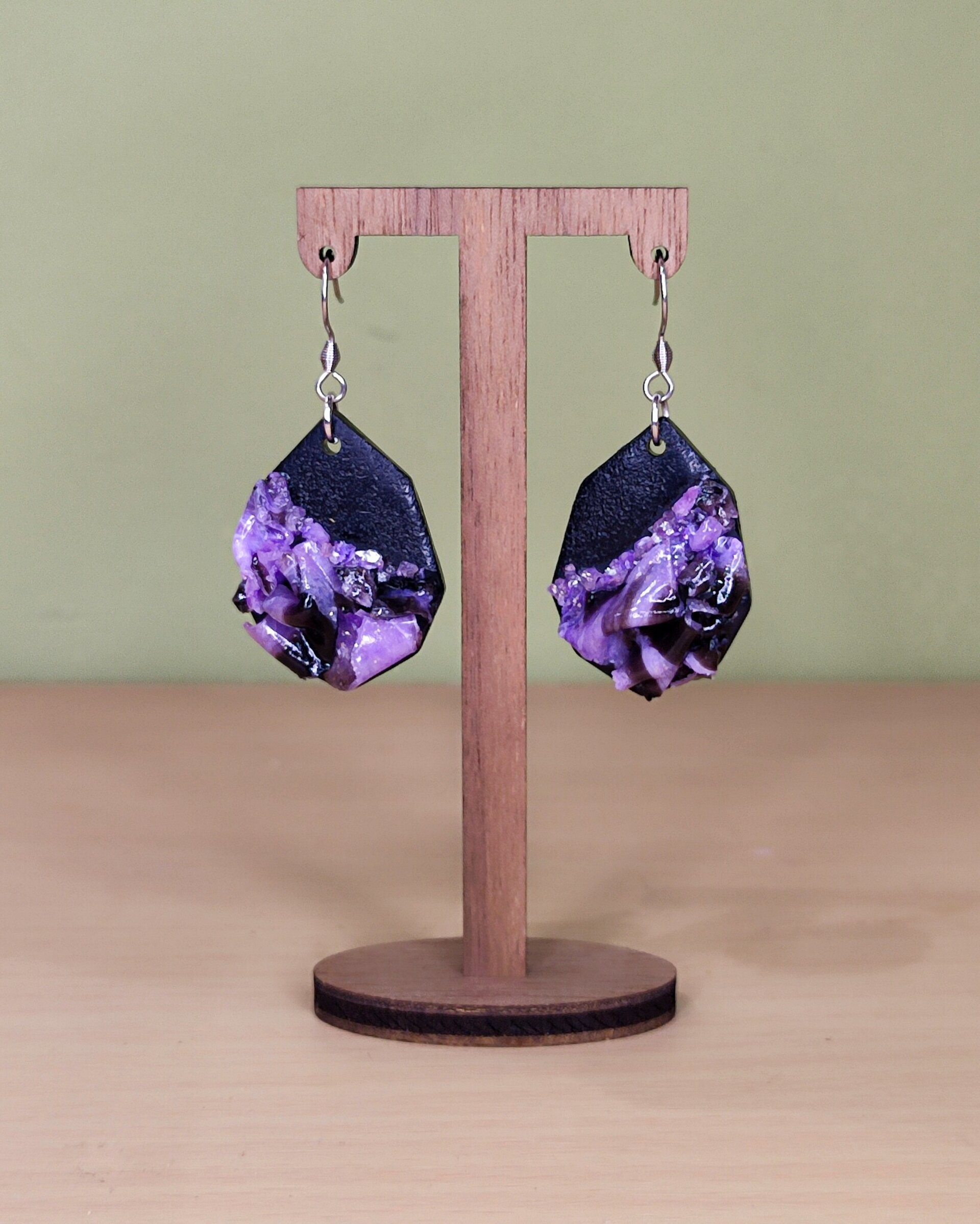 Pendientes Malva Satén - 2