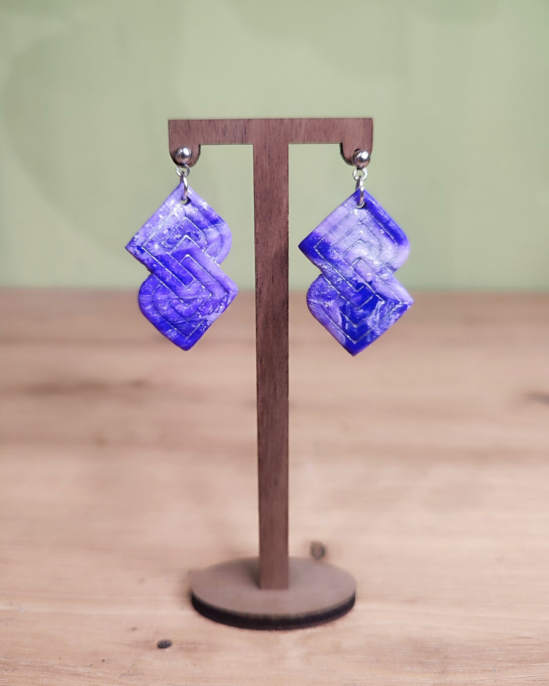 Pendientes Vector Púrpura - 2