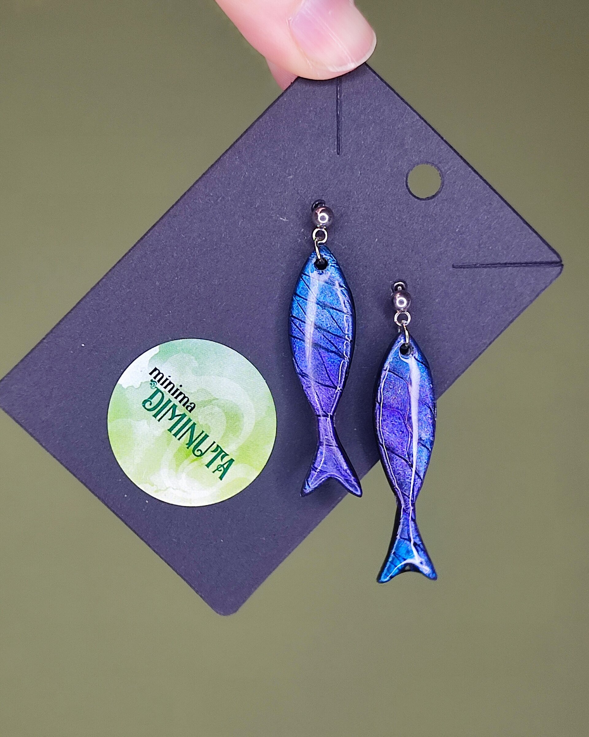 Pendientes peces tornasol - 1