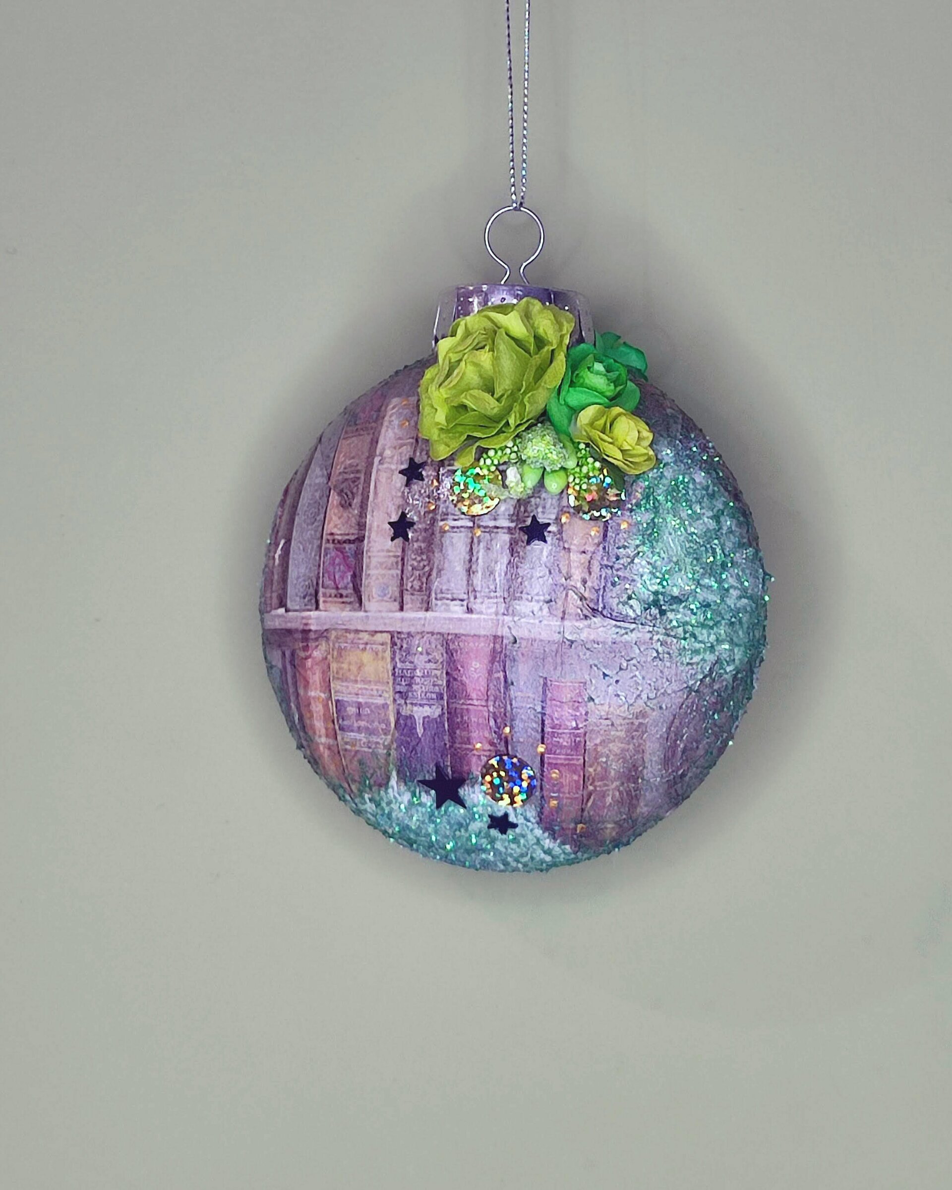 Bola de Navidad lectora (verde) - 2