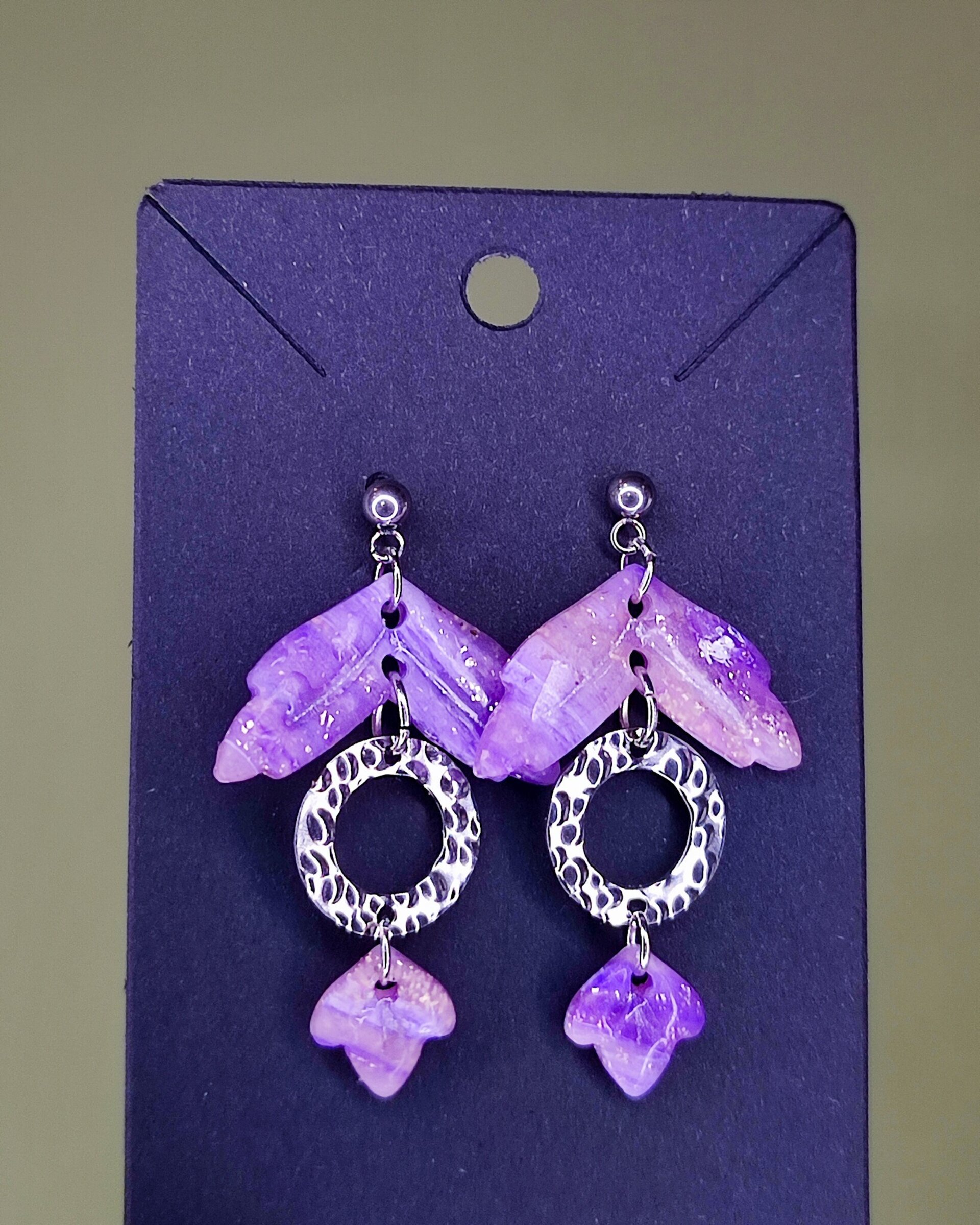 Pendientes Ensamble Malva - 2