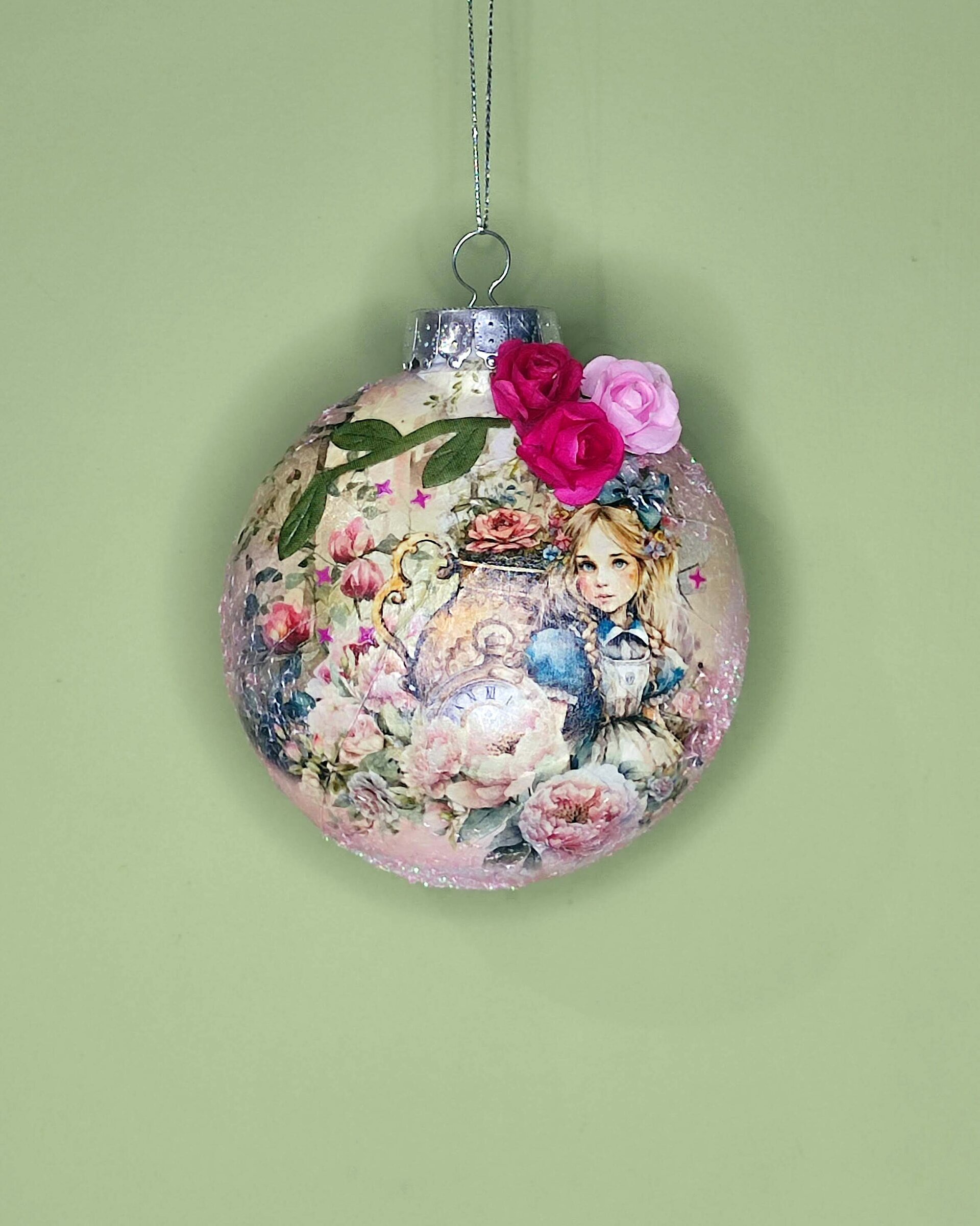 Bola de Navidad Alicia (rosa) - 3