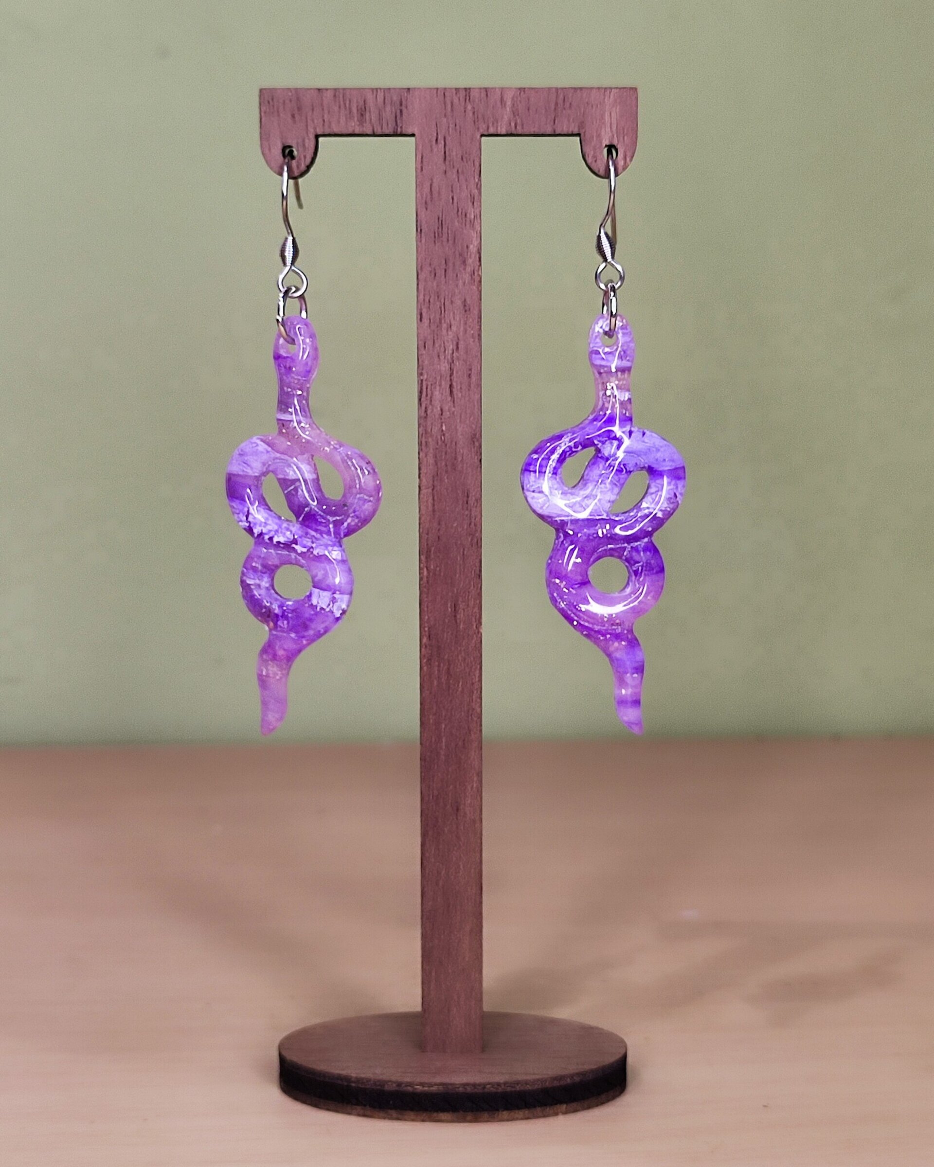 Pendientes Serpens Malva - 2
