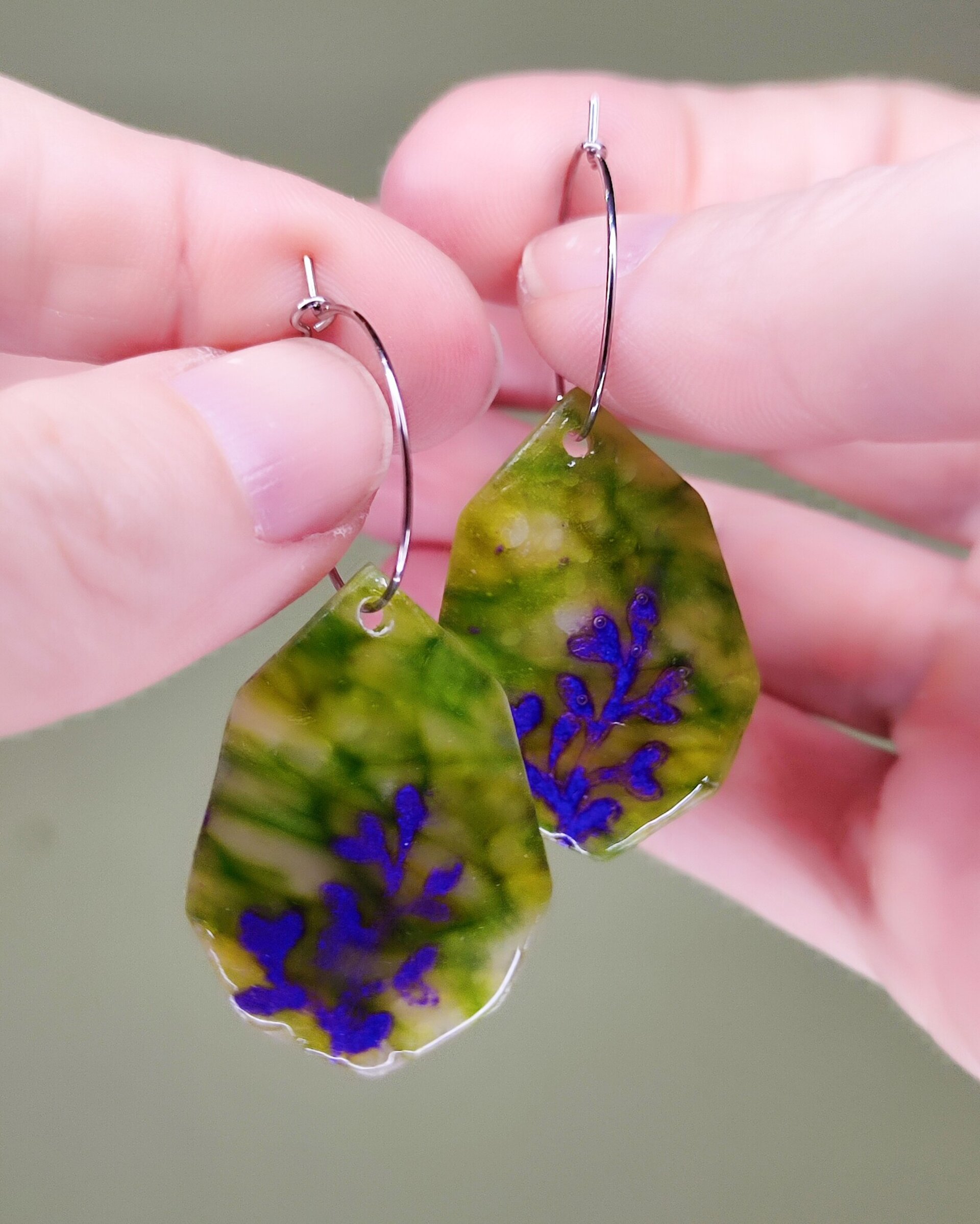 Pendientes Brote Lavanda - 3