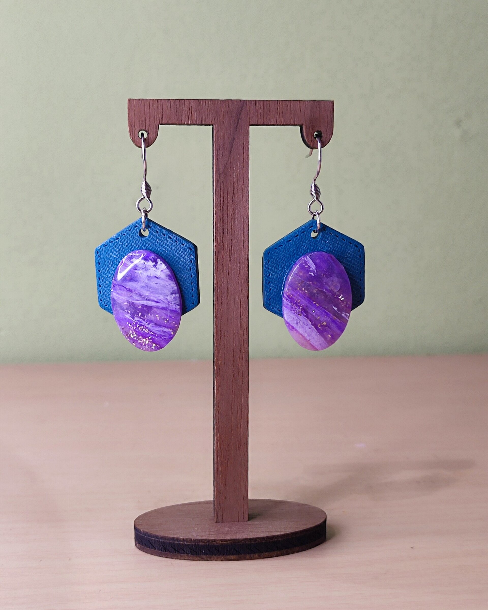 Pendientes Núcleo Malva - 2