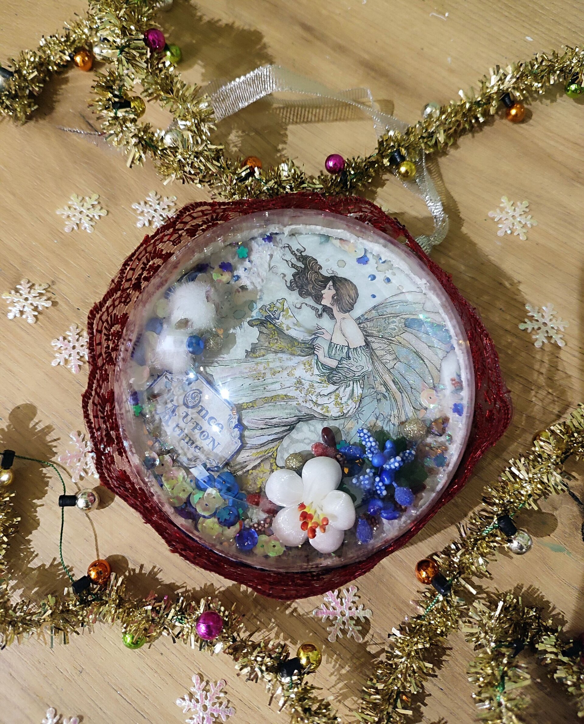 Bola navideña hada de invierno - 3